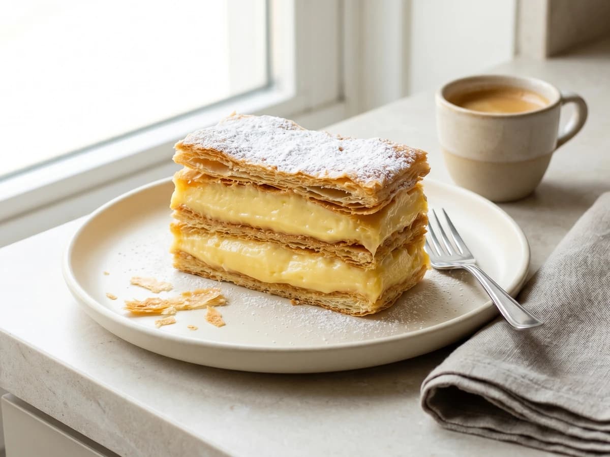 Mil-folhas de Padaria - Chef Juliana