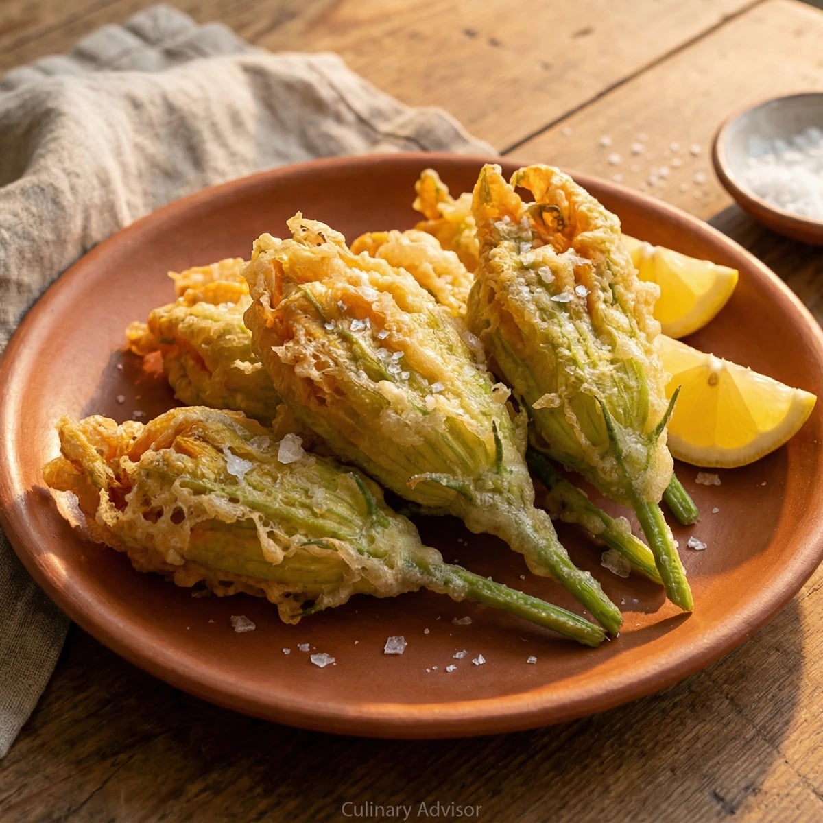 Ricotta-Stuffed Squash Blossoms
