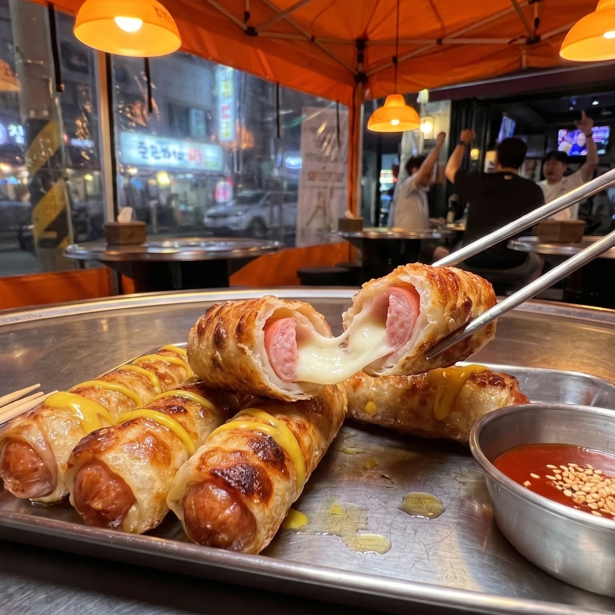 Sausage Chijeu-mari (Sausage and Cheese Rolls)