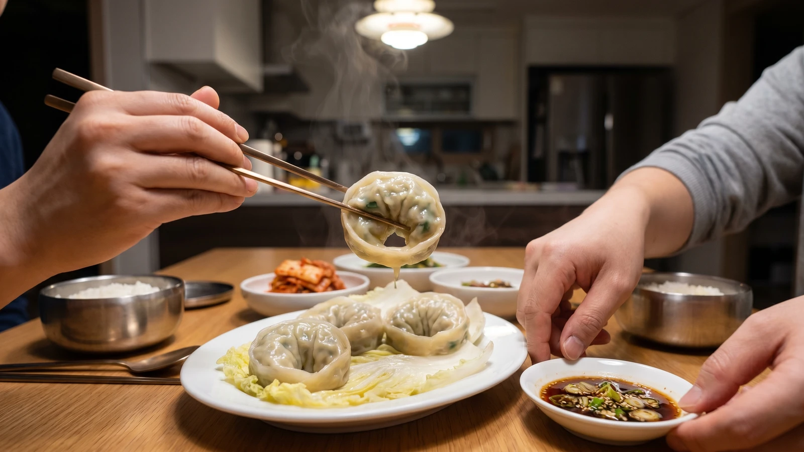 Jjin-mandu (Steamed Korean Dumplings)