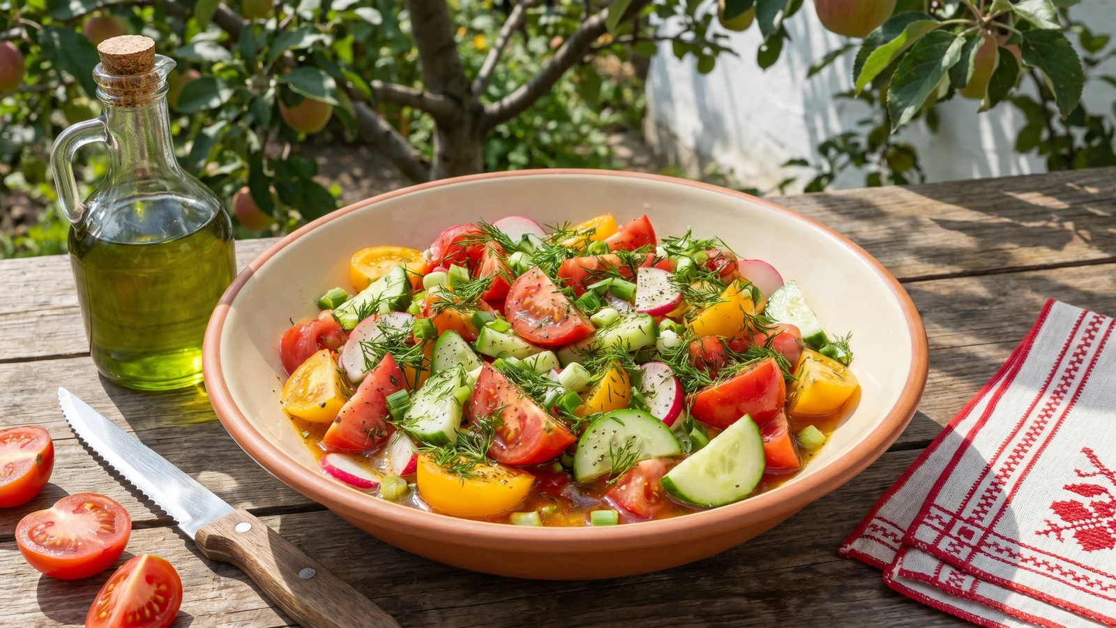 Sezonnyi Salat (сезонний салат, summer garden salad)