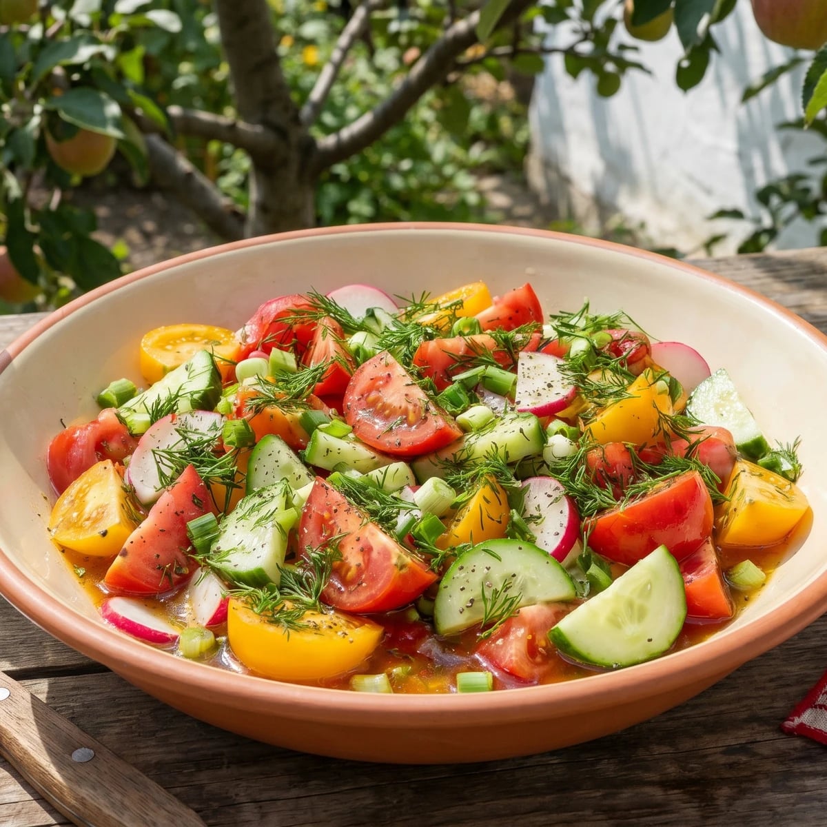 Sezonnyi Salat (сезонний салат, summer garden salad)