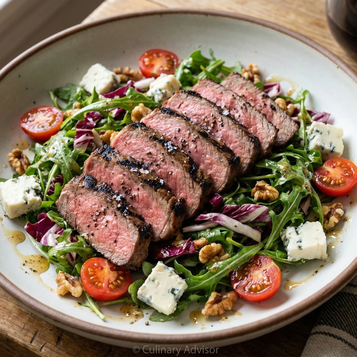 Grilled Steak Salad with Blue Cheese