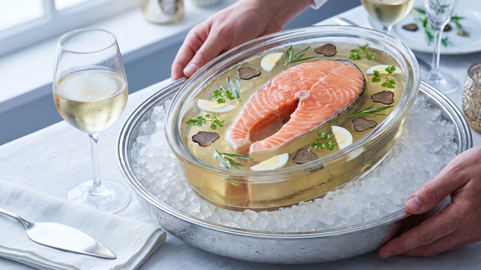 Saumon Froid, ou Darne de Saumon Froid en Belle-vue