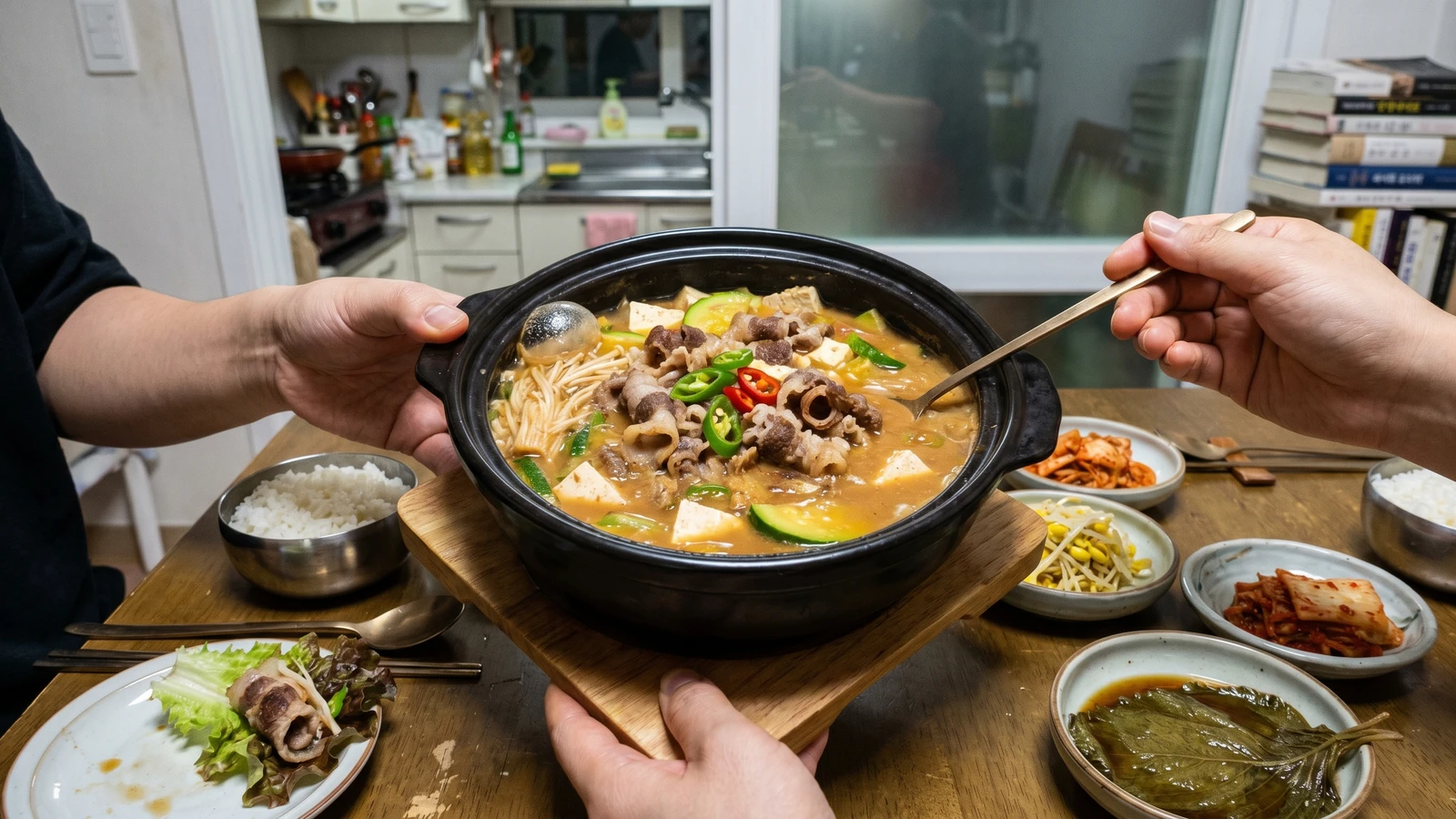 Chadol-doenjang-jjigae (Brisket Soybean Paste Stew)