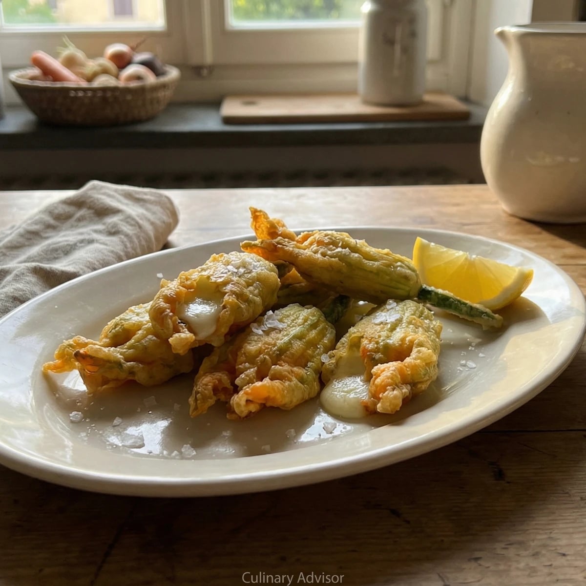 Fiori di Zucca Fritti alla Romana