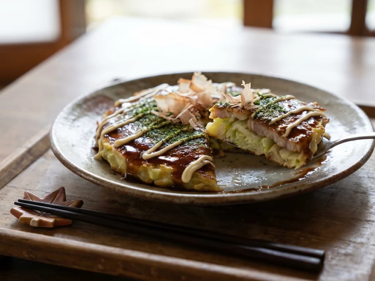 Osaka Okonomiyaki (お好み焼き) - Chef Takumi