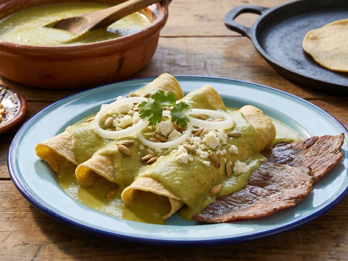 Enchiladas de Pepián Huastecas