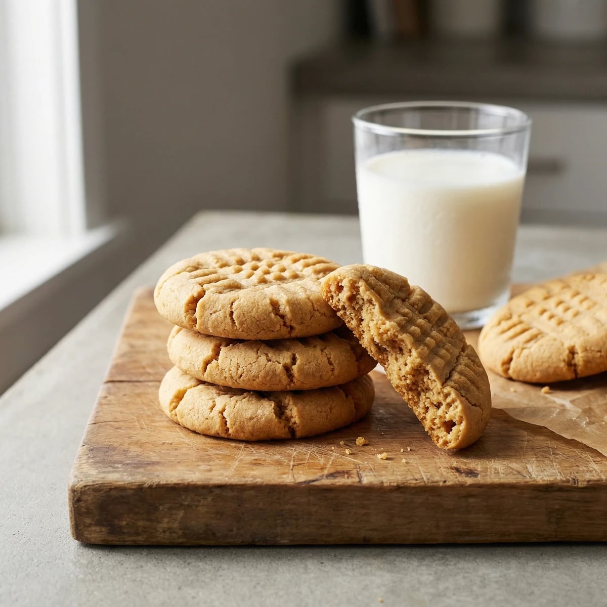 Flourless Peanut Butter Cookies