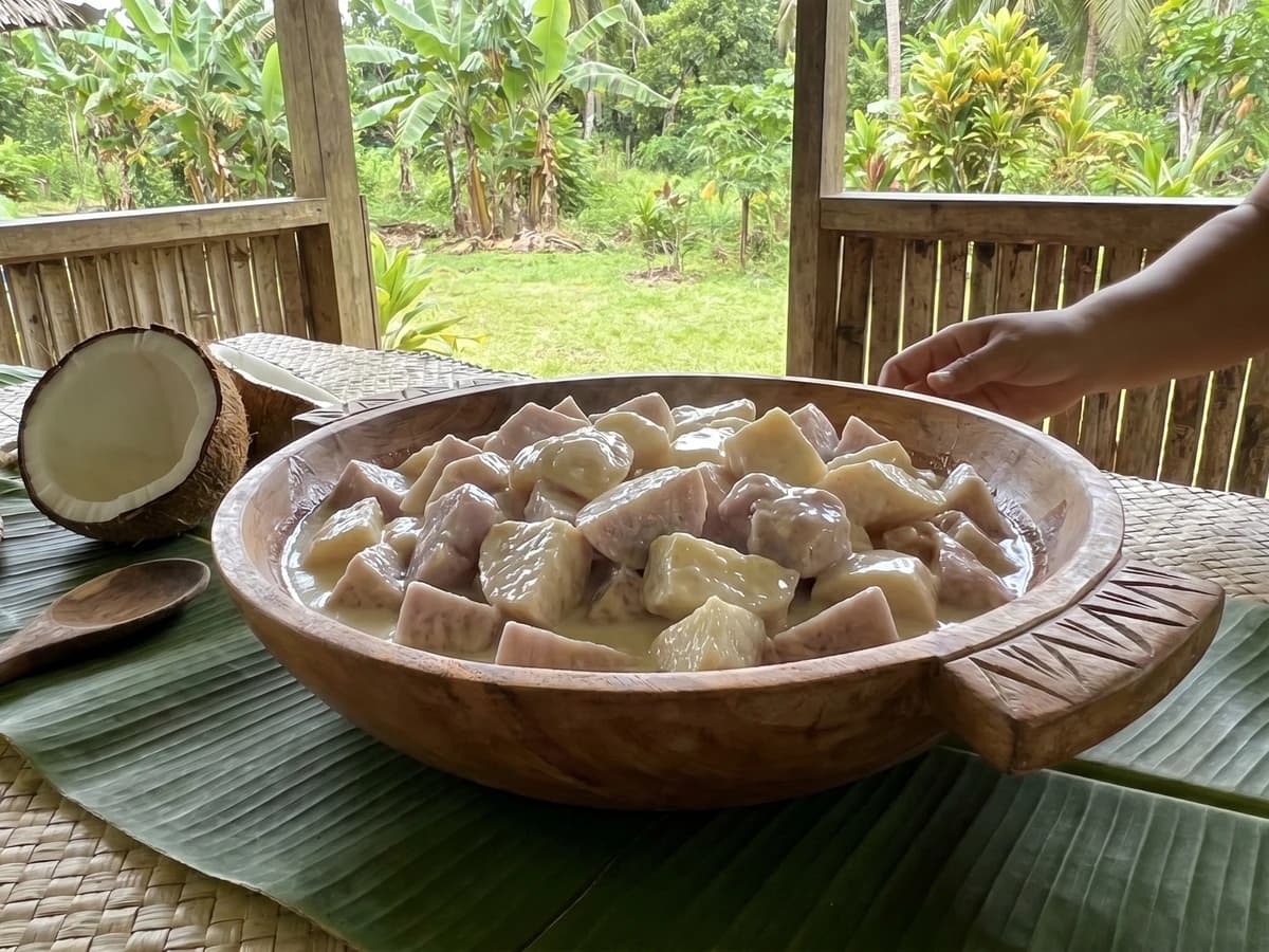 Faʻalifu Talo (Sāmoan Taro in Coconut Cream) - Chef Makoa