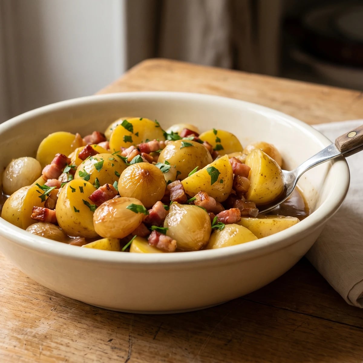 Pommes de Terre au Lard