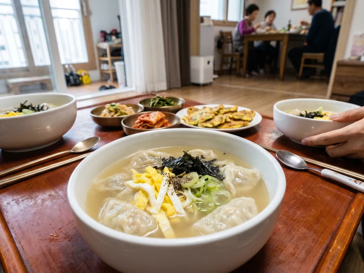Manduguk (Korean Dumpling Soup) - Chef Jeong-sun