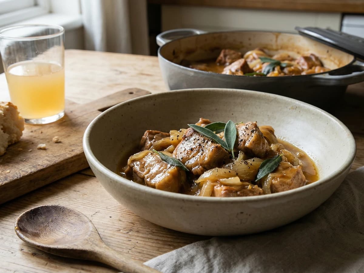 Pork and Cider Casserole - Chef Thomas