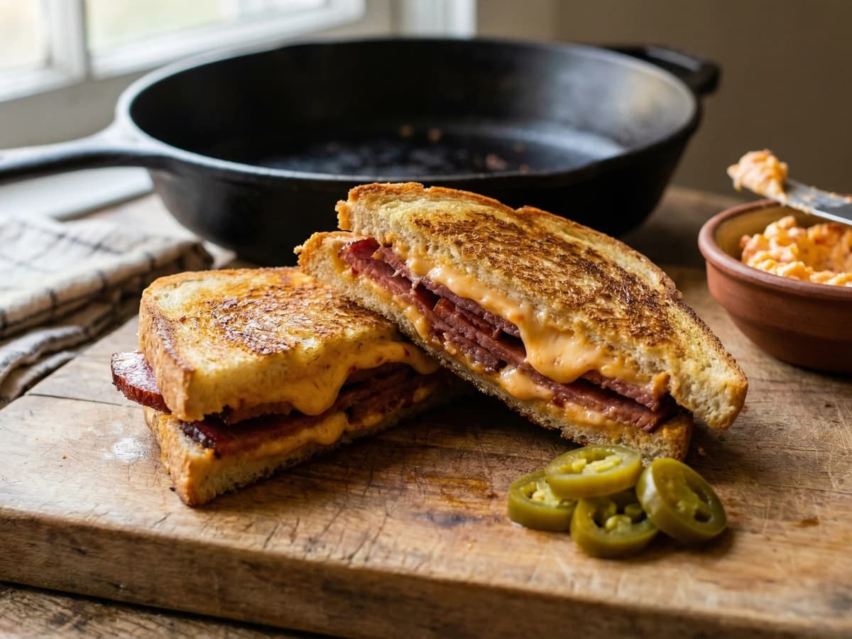 Tasso Ham and Pimento Cheese Sandwich