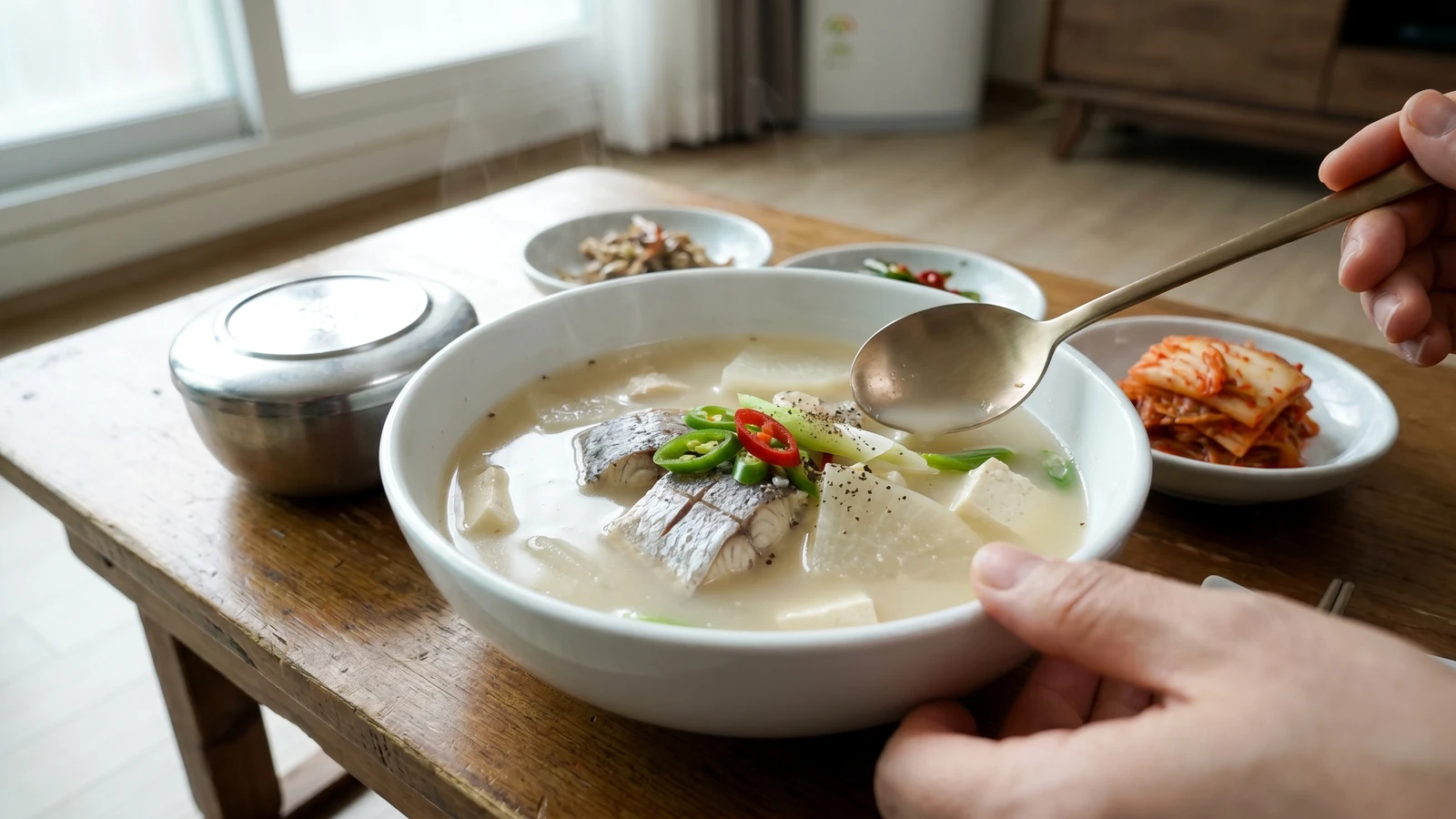 Ureokjeot-guk (Semi-Dried Rockfish Soup)