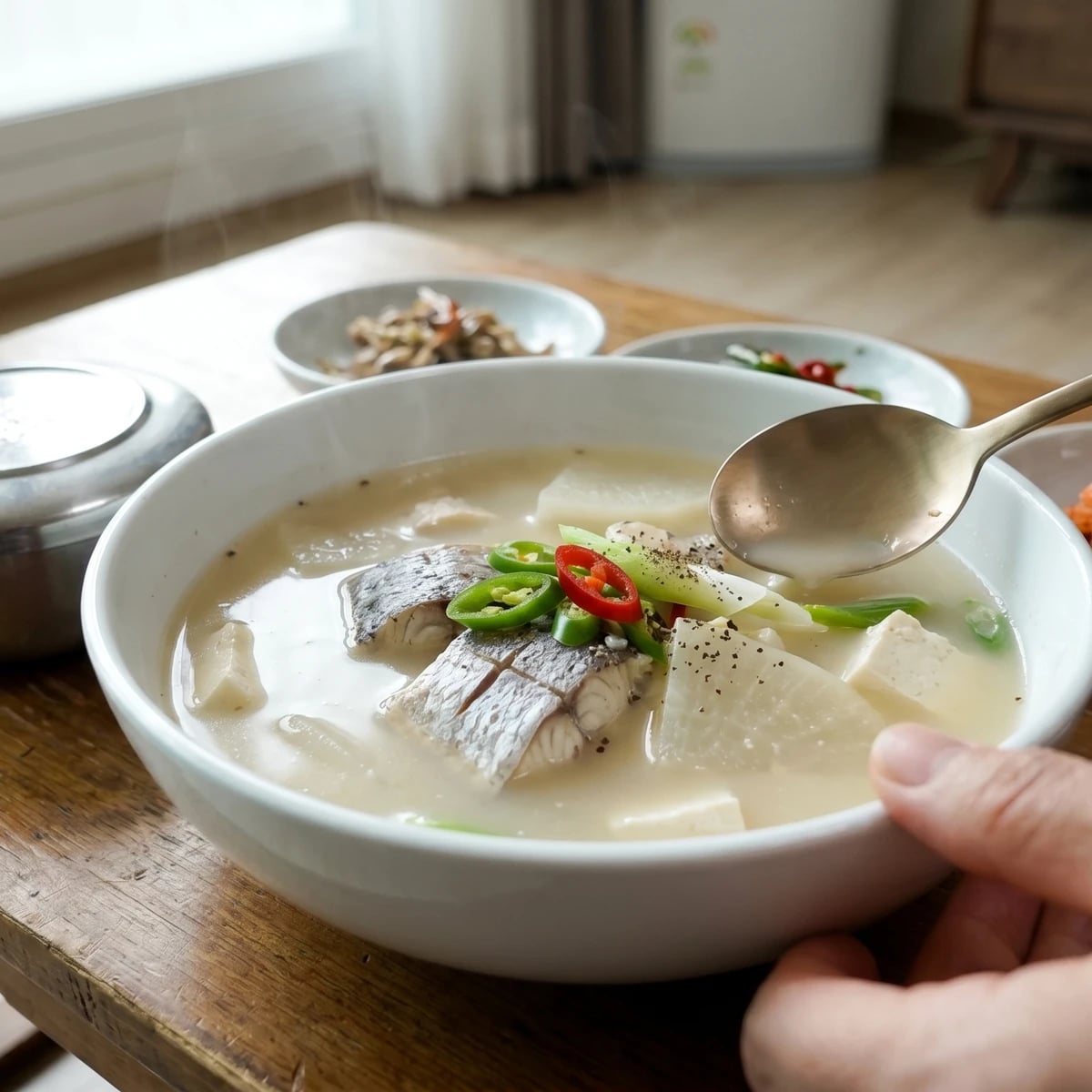 Ureokjeot-guk (Semi-Dried Rockfish Soup)