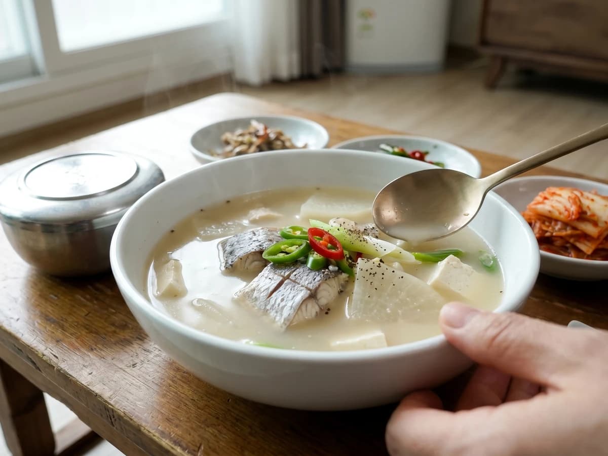 Ureokjeot-guk (Semi-Dried Rockfish Soup) - Chef Jeong-sun