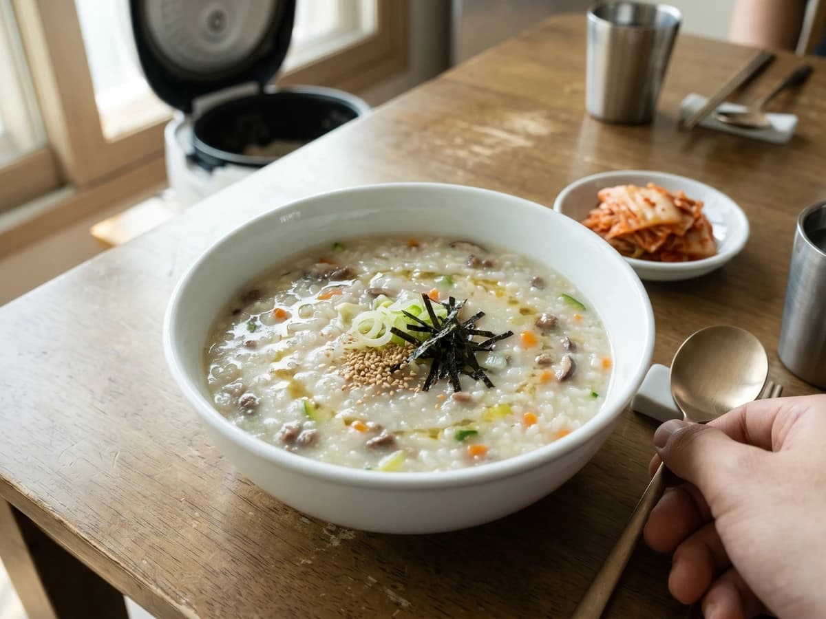 Soegogi-yachae-juk (Beef and Vegetable Porridge) - Chef Jeong-sun