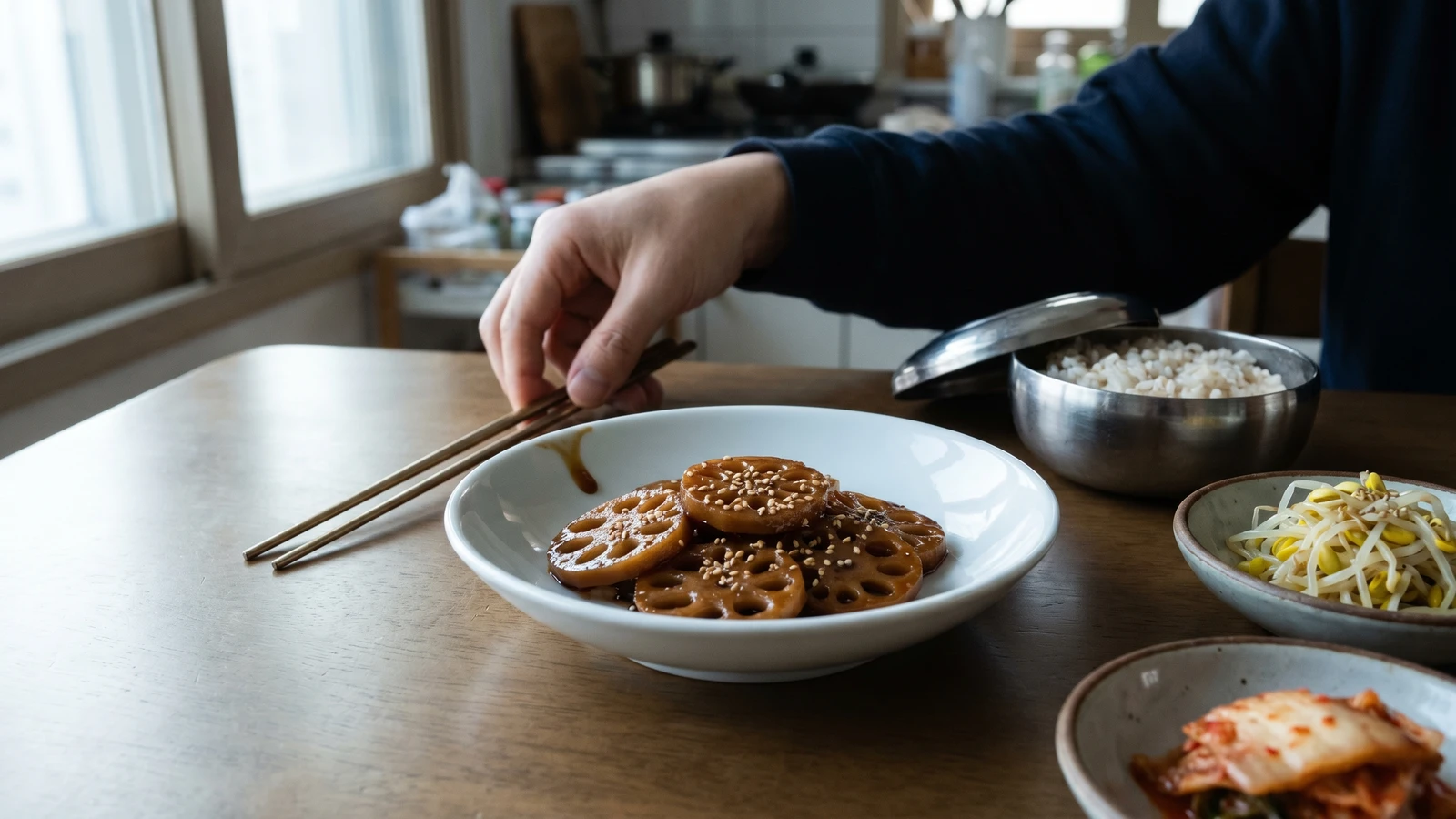 Yeongeun-jorim (Soy-Braised Lotus Root)
