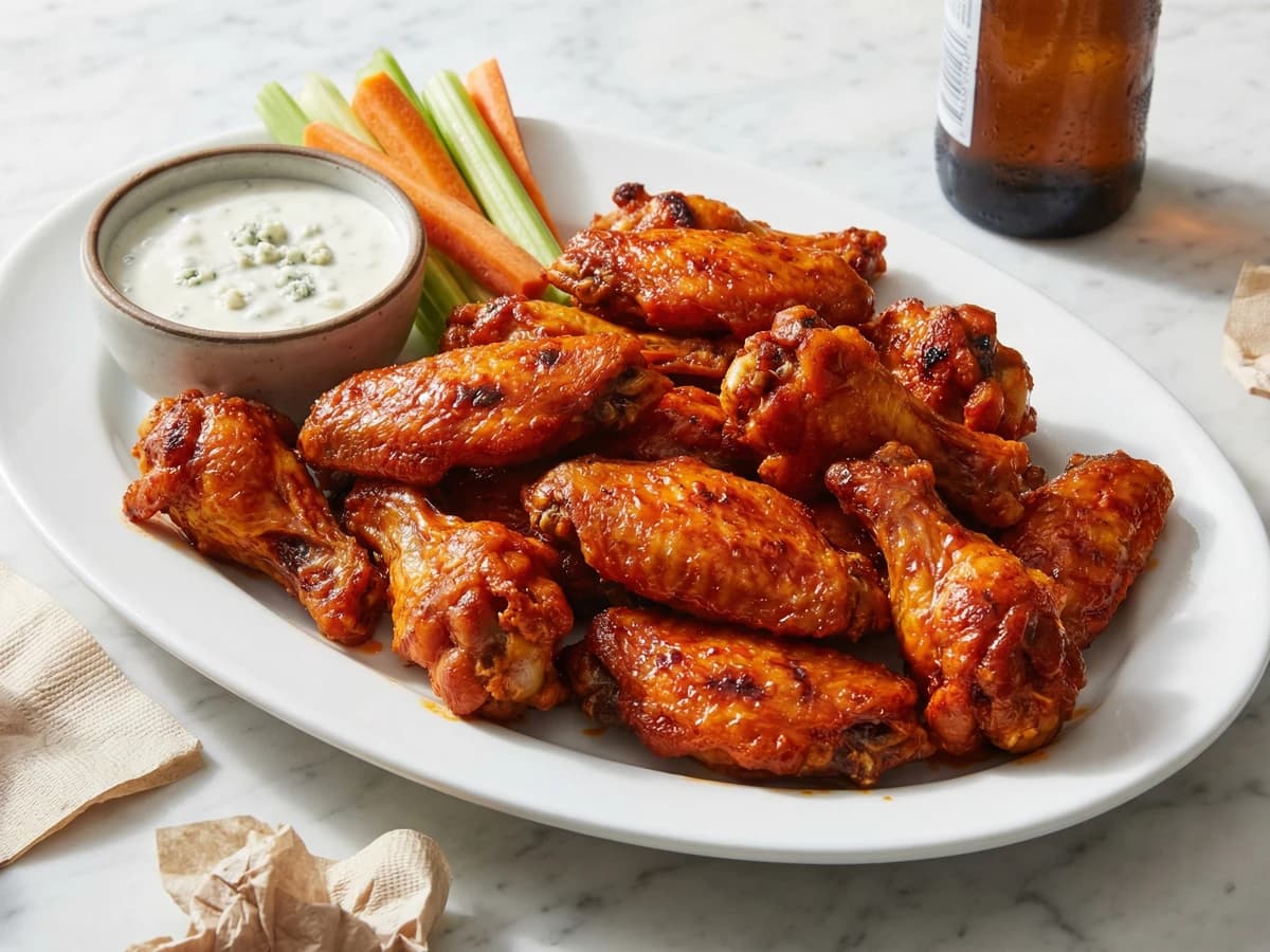 Classic Buffalo Wings with Blue Cheese - Chef Dean