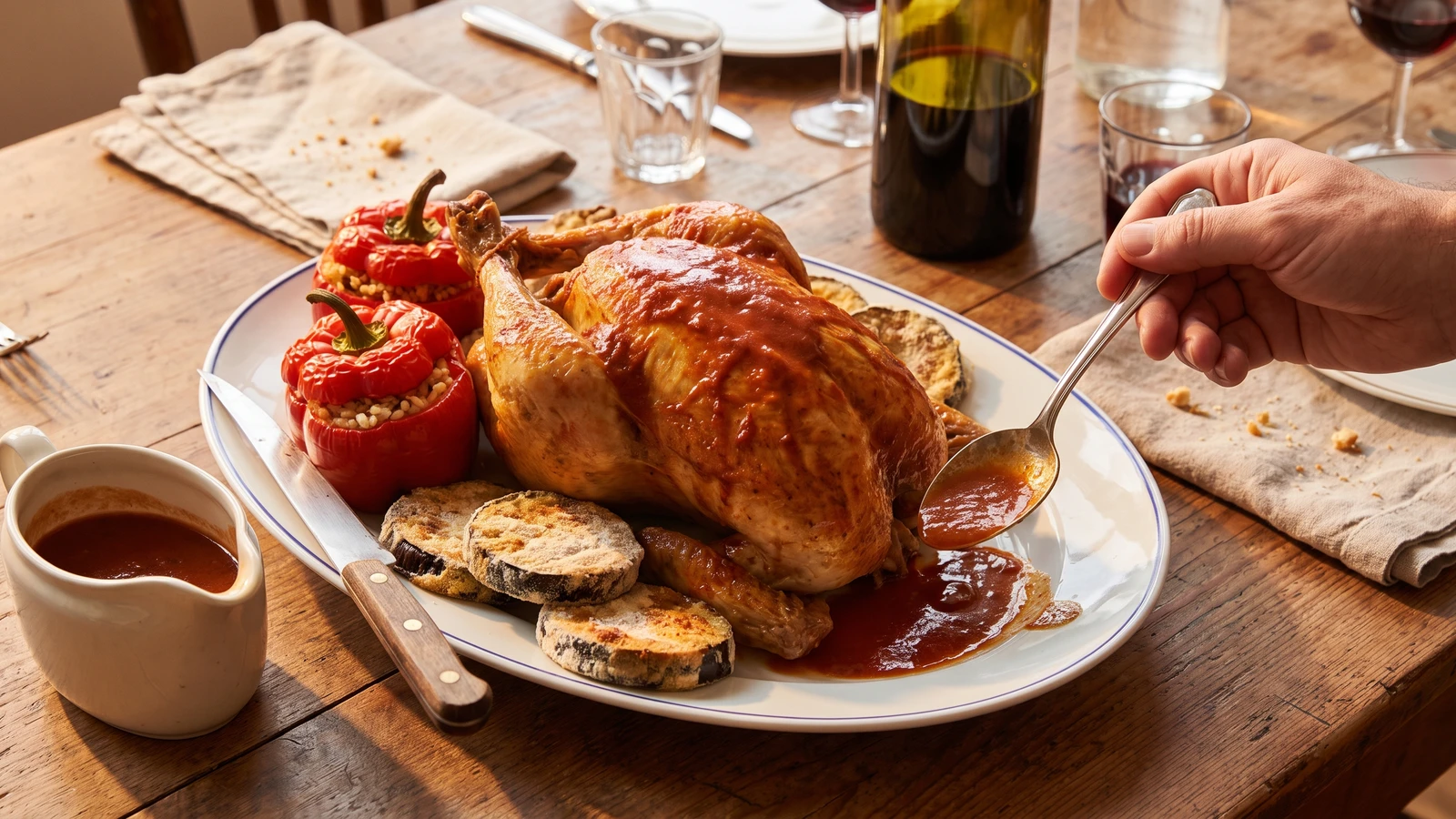 Poularde Andalouse