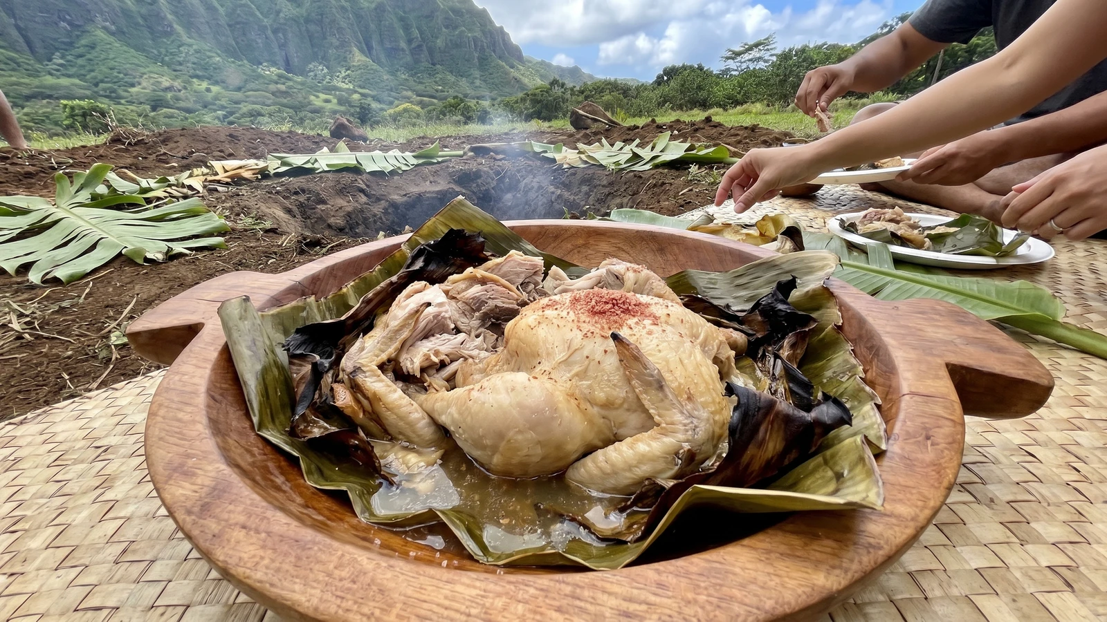 Kālua Moa (Hawaiian Imu-Smoked Chicken)