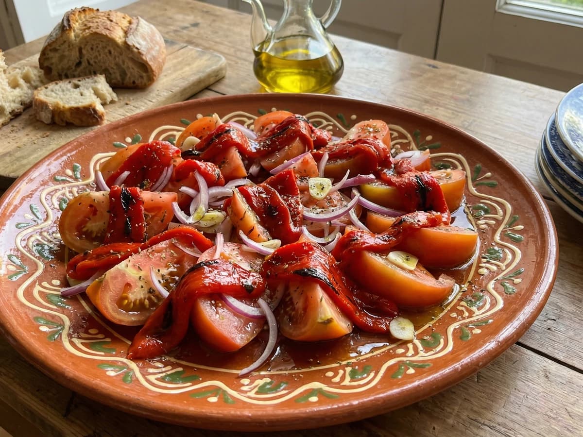 Salada de Tomate e Pimentos Assados - Chef Margarida