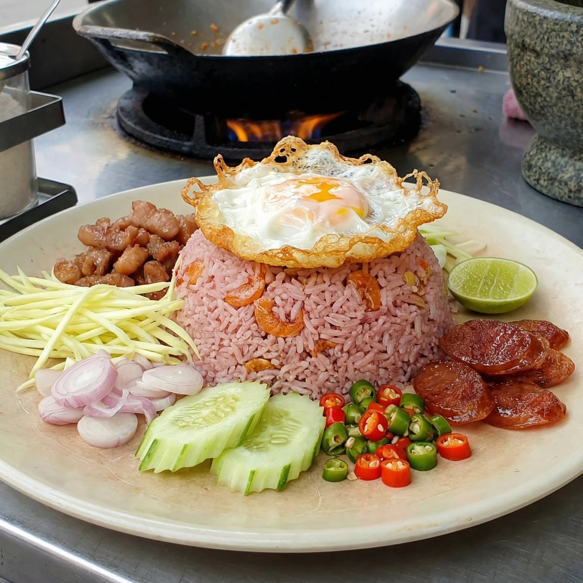 Shrimp Paste Fried Rice (Khao Pad Kapi)