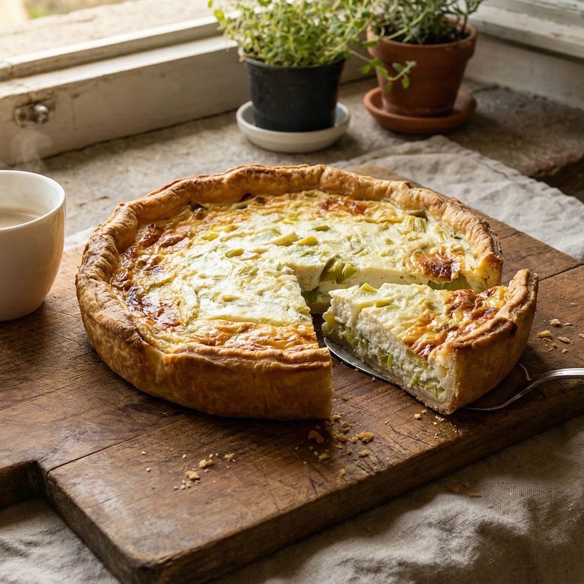 Torta di Porri e Ricotta