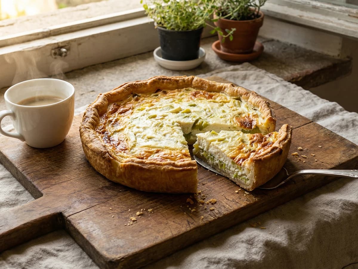 Torta di Porri e Ricotta - Chef Graziella