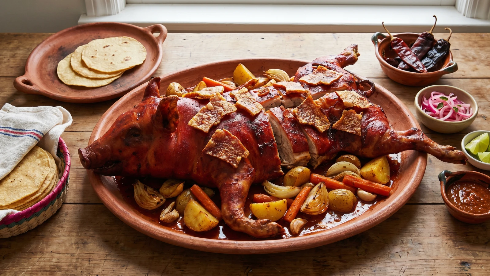 Aguascalentense Roasted Suckling Pig (Lechon al Horno)