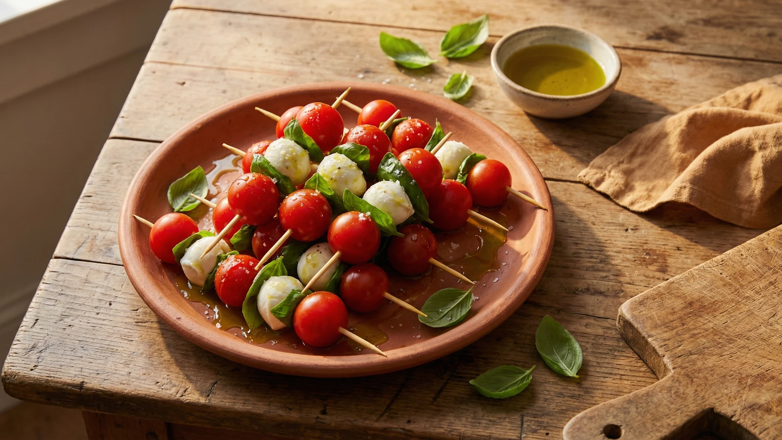 Spiedini di Mozzarella e Pomodoro