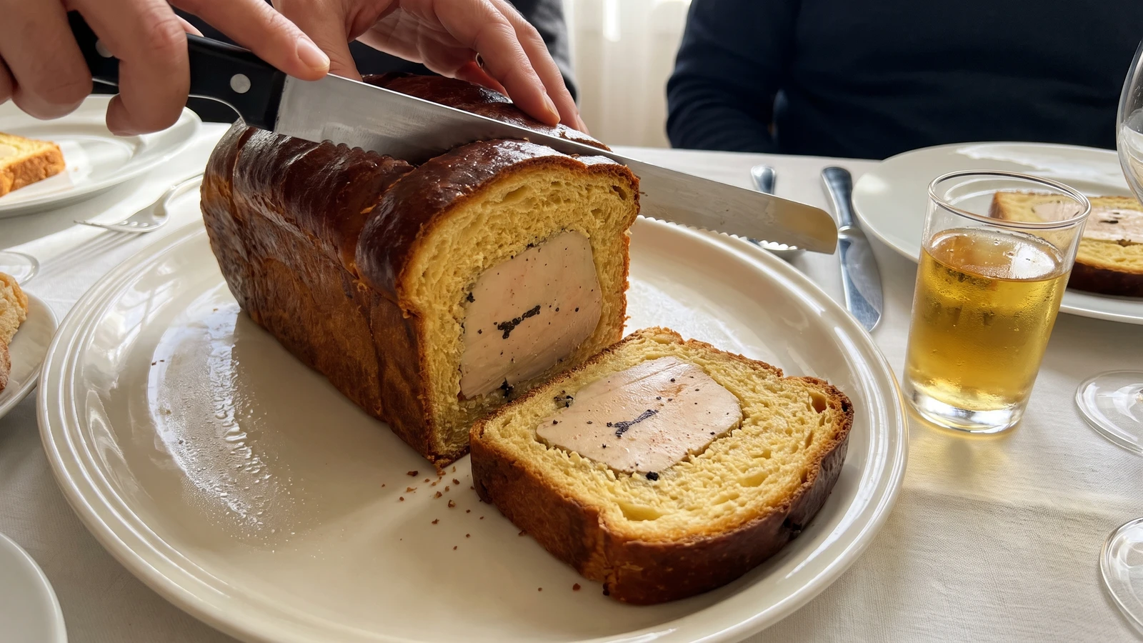 Foie Gras cuit dans une Brioche