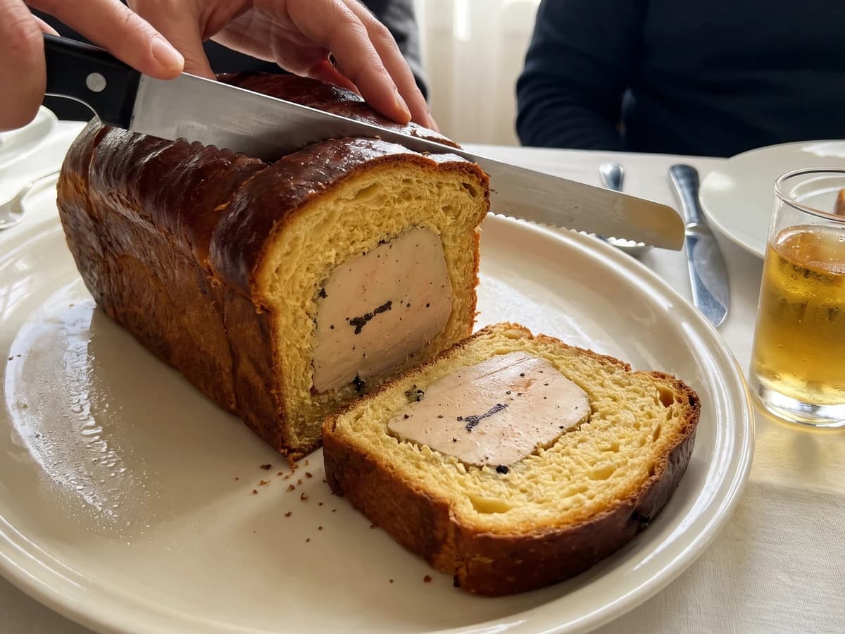 Foie Gras cuit dans une Brioche - Chef Juliette
