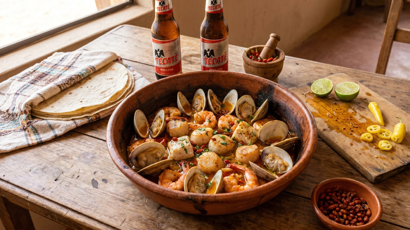 Mariscada Horneada al Chiltepin Sonorense