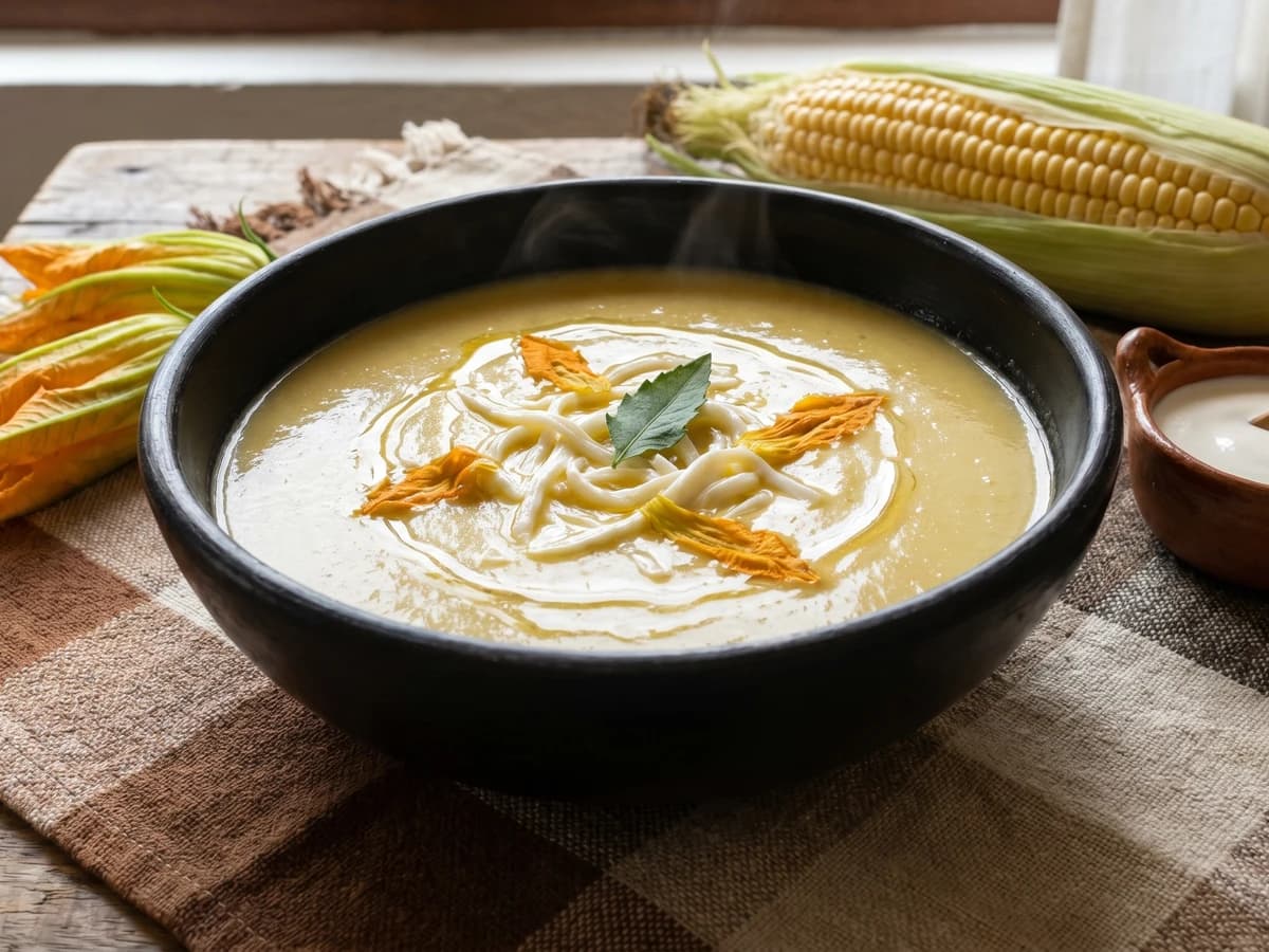 Crema de Flor de Calabaza Oaxaqueña
