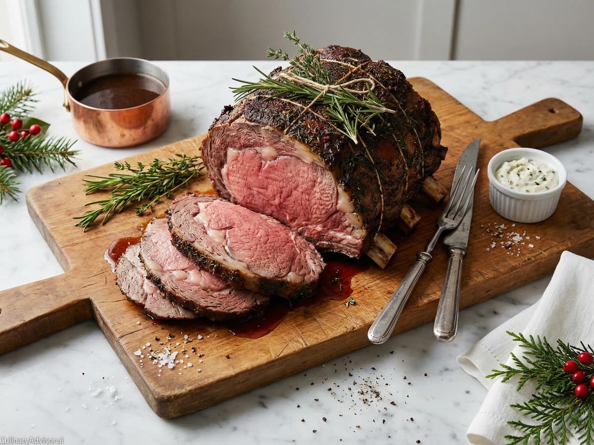 Prime Rib Roast with Horseradish Cream - Chef Dean