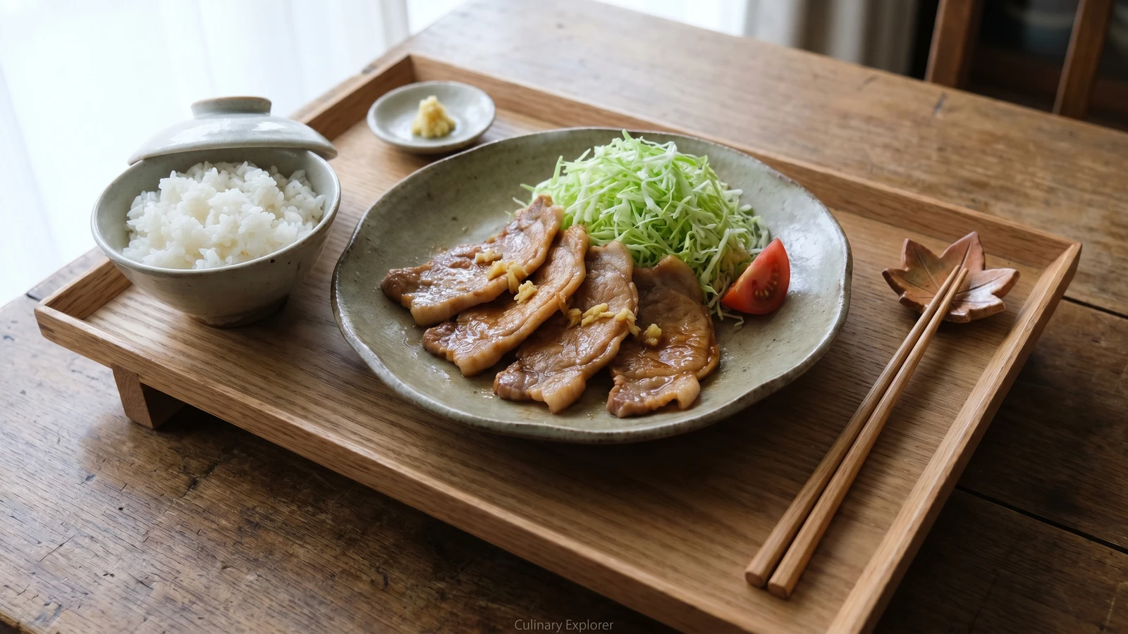 Buta no Shōgayaki (豚の生姜焼き, ginger pork)
