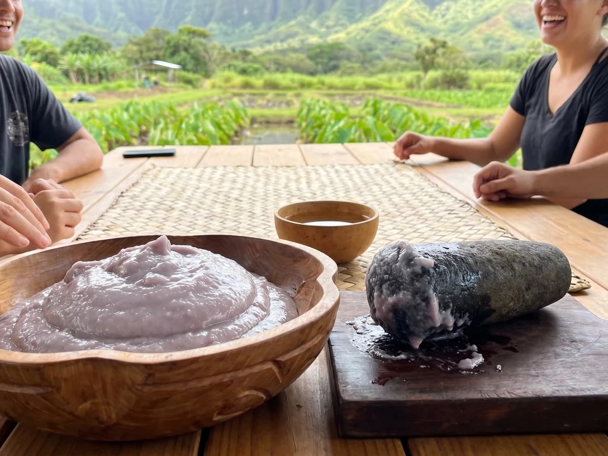 Paʻiʻai (Hawaiian Hand-Pounded Taro) - Chef Makoa