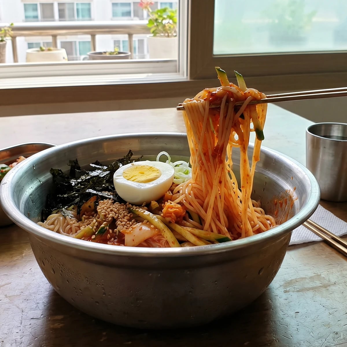 Bibim-guksu (Spicy Mixed Noodles)