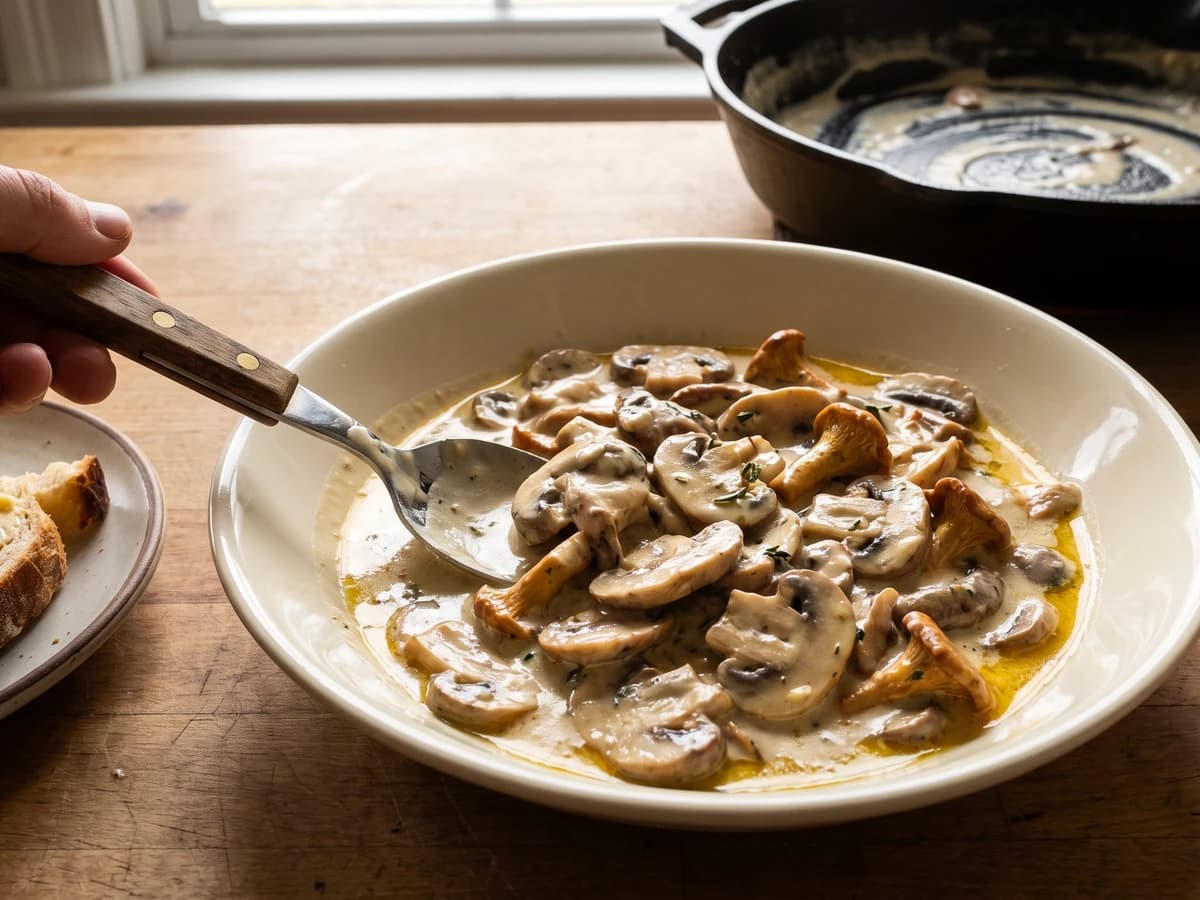 Champignons à la Crème - Chef Juliette