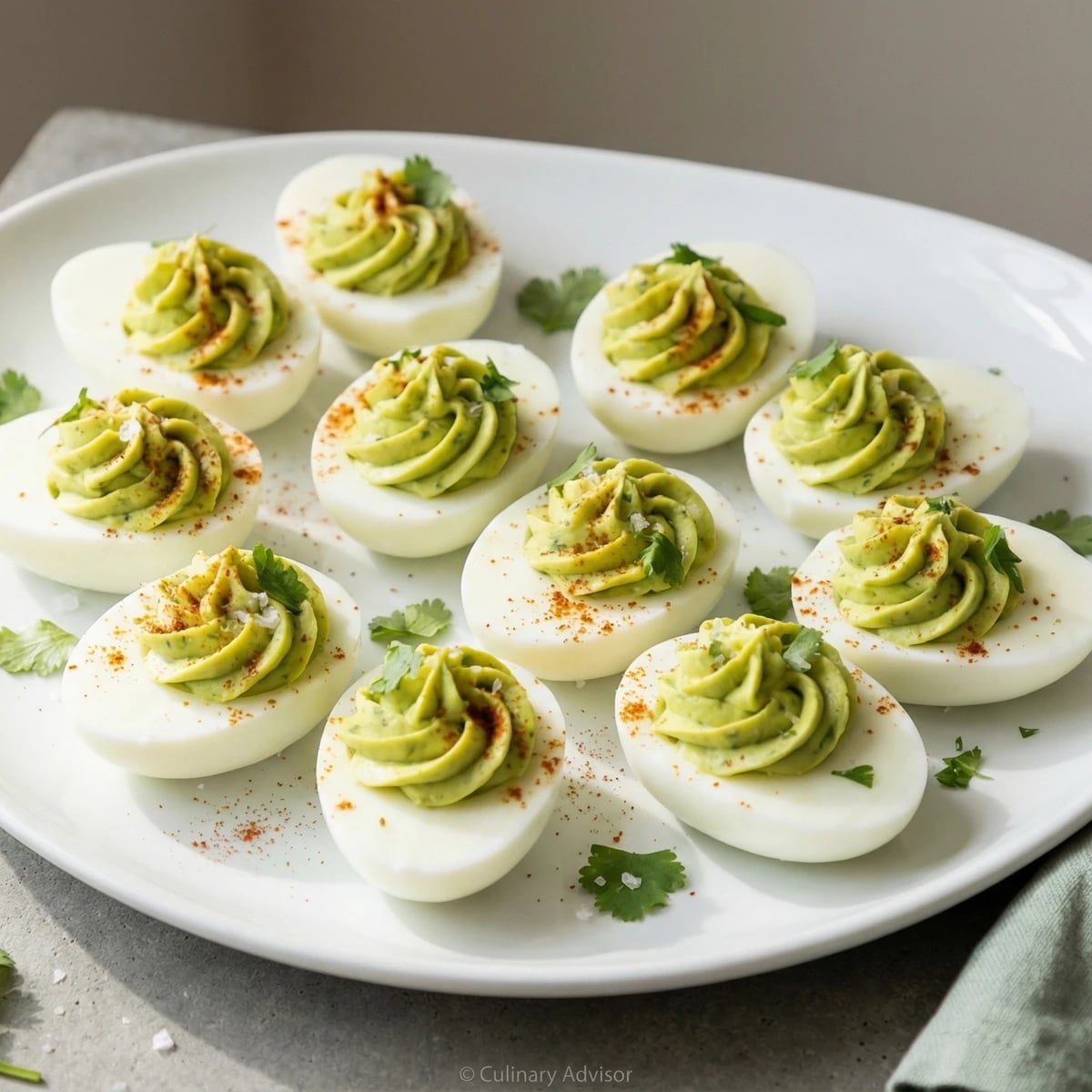 Avocado Deviled Eggs
