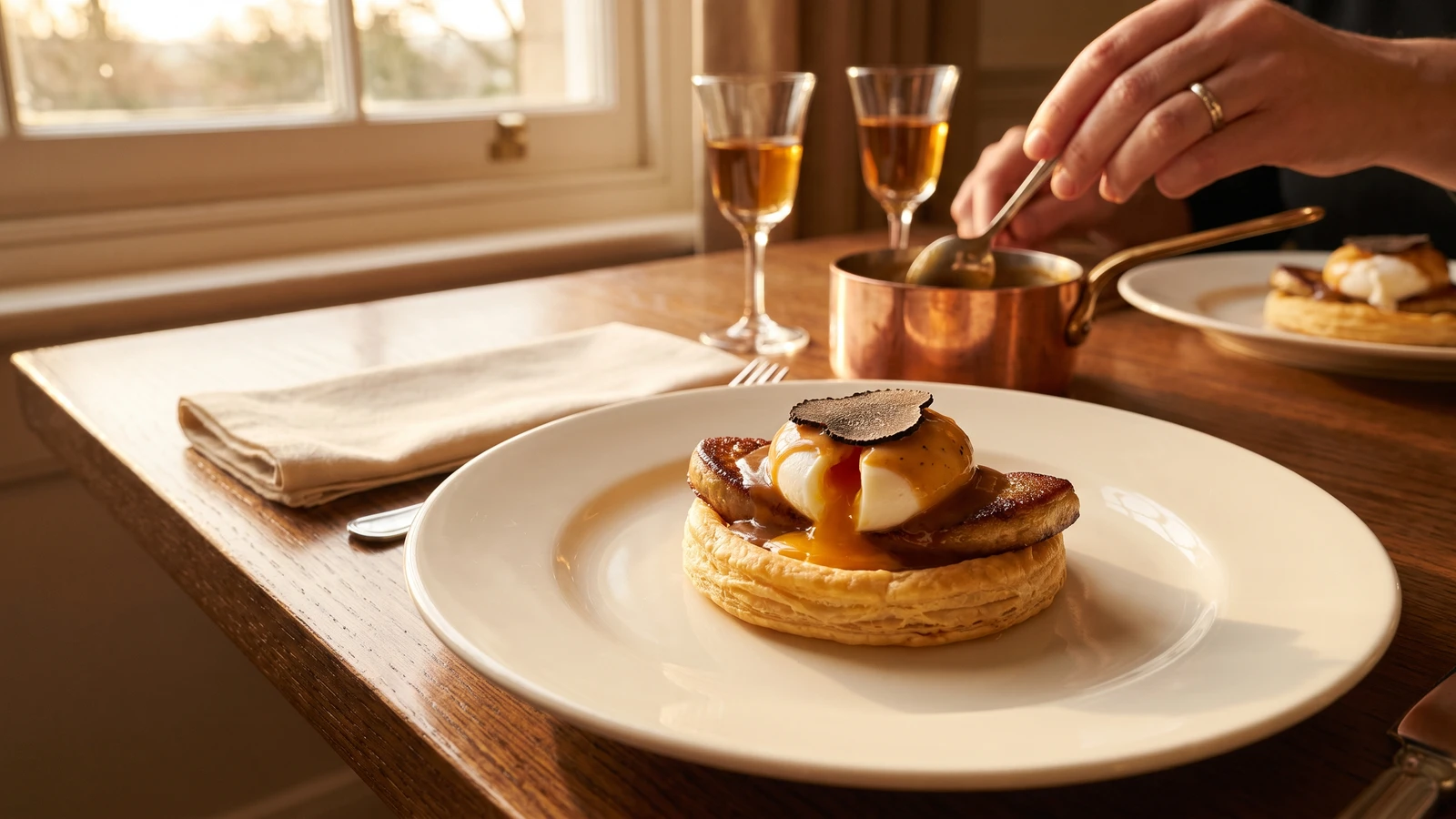 Poached Eggs Rossini