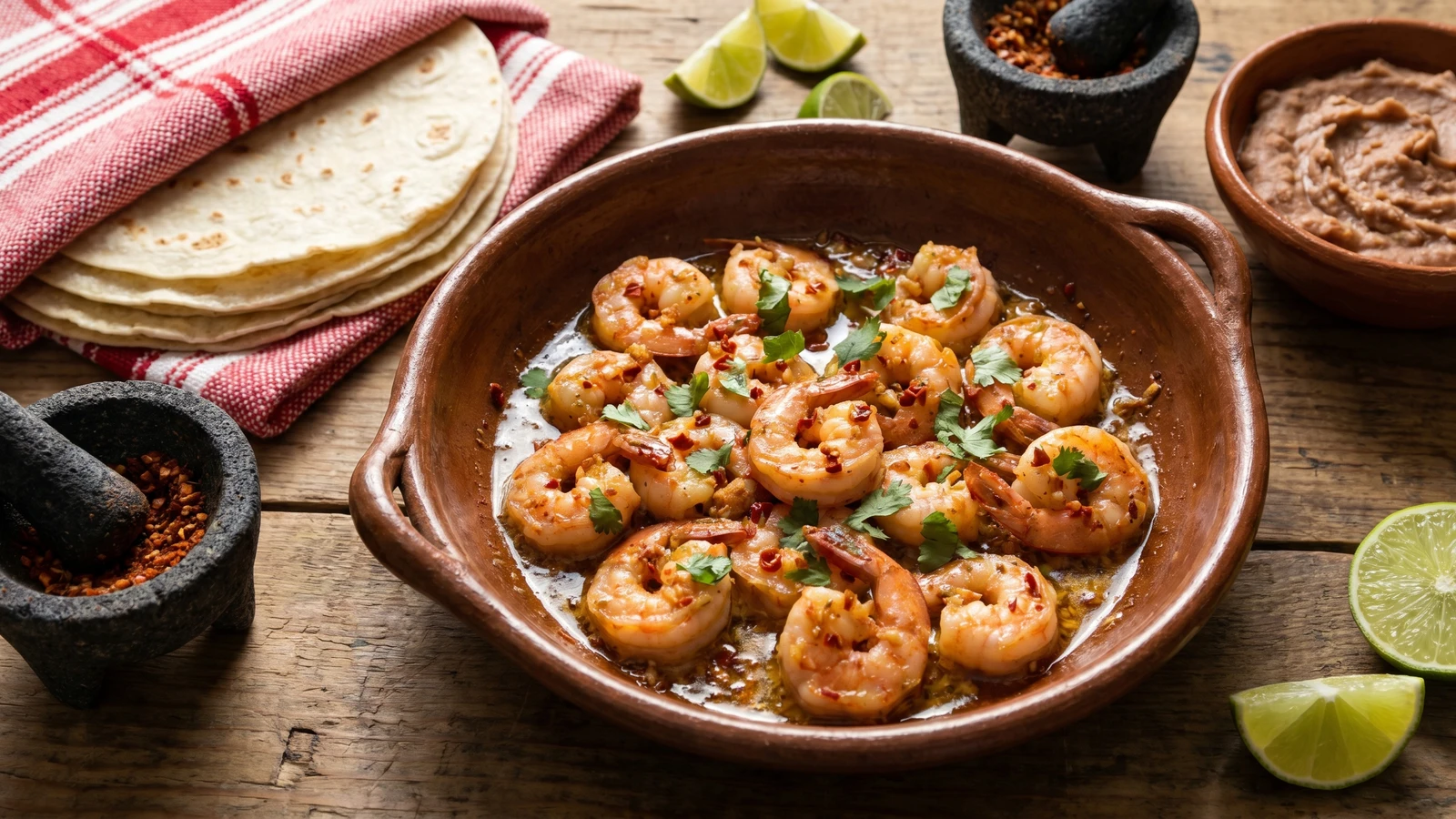 Camarones al Chiltepín Sonorenses