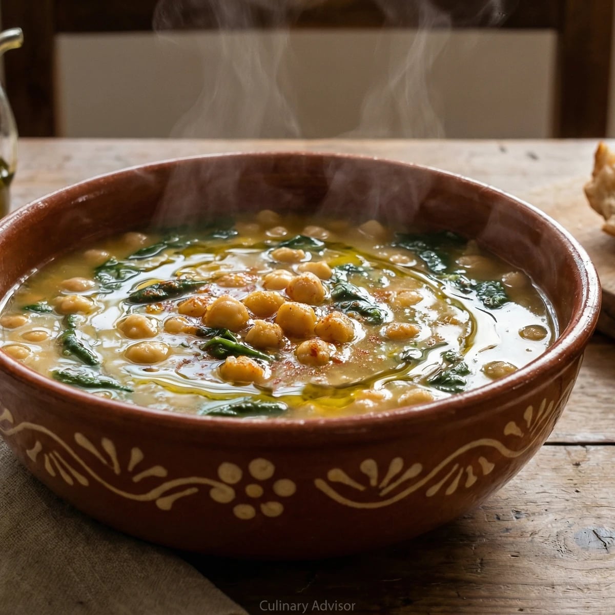 Sopa de Grão com Espinafres