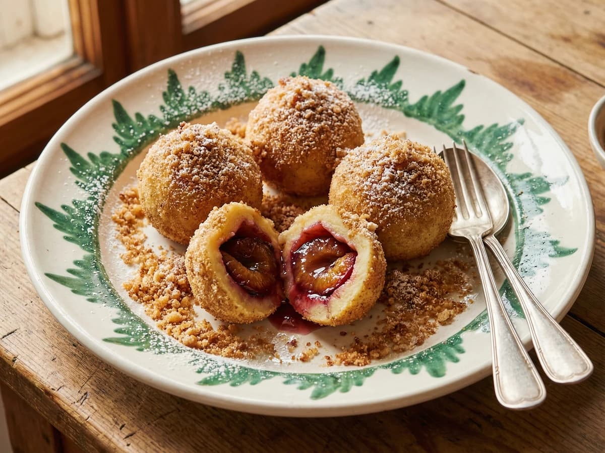 Zwetschkenknödel (Fresh Plum Dumplings) - Chef Elsa
