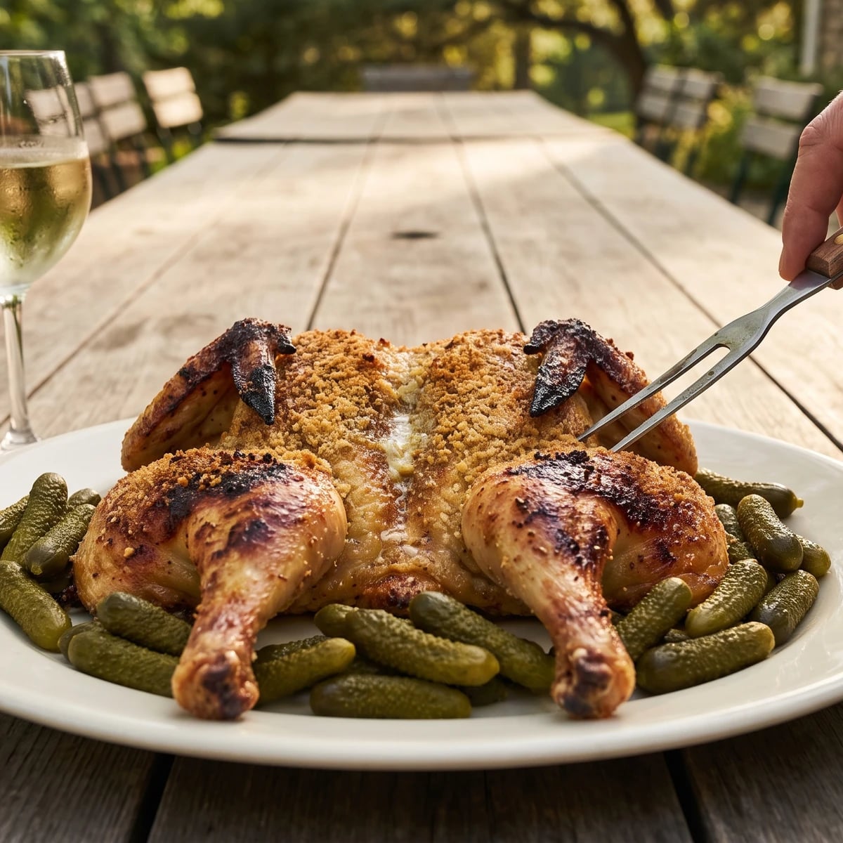 Poulet de Grains, Grillé à l’Anglaise (Spatchcock)