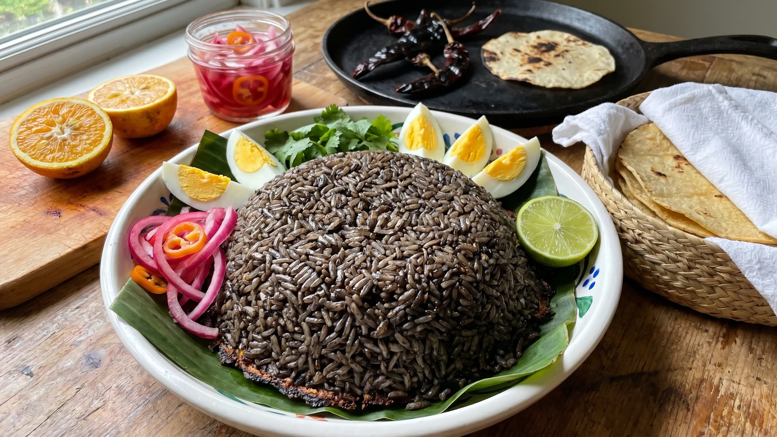 Arroz Negro Yucateco con Recado Negro