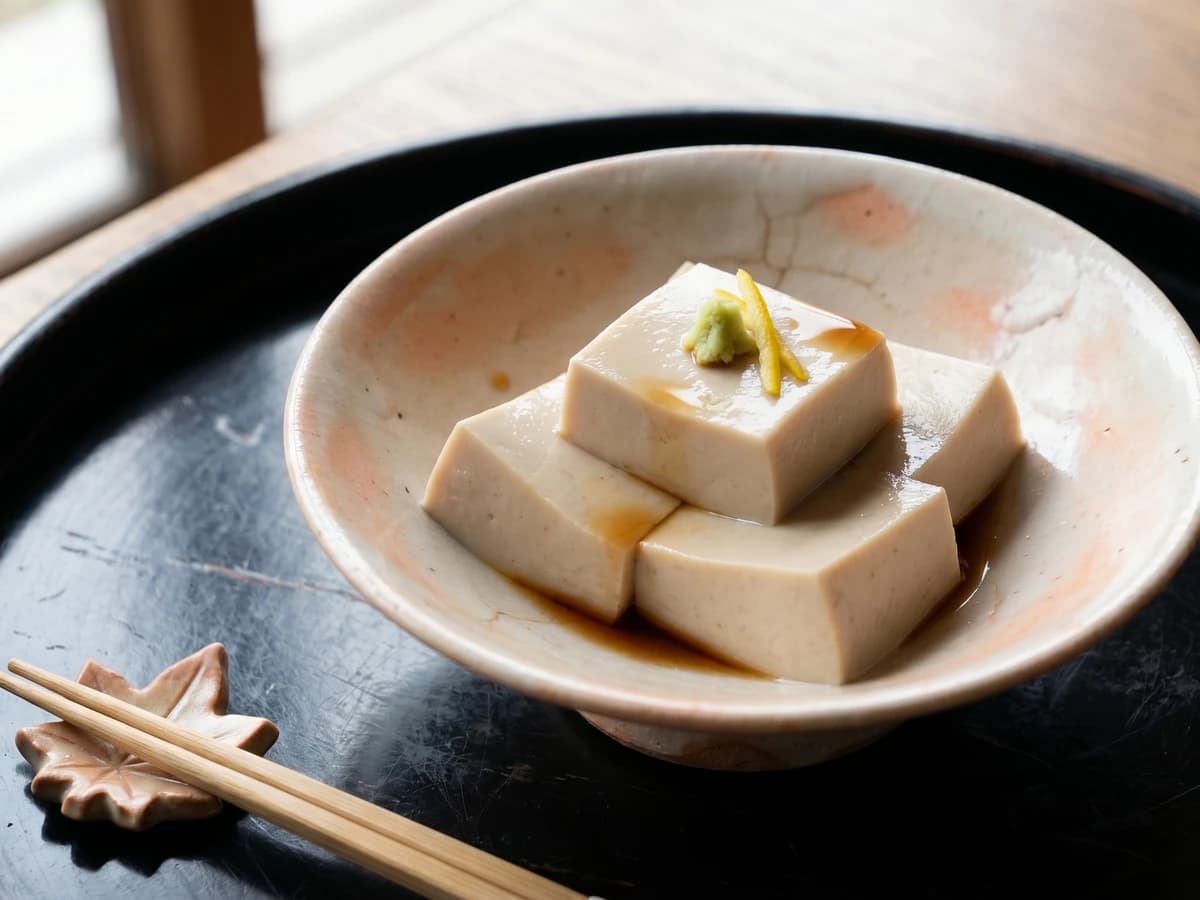 Walnut Tofu (くるみ豆腐, Kurumi-dofu) - Chef Takumi