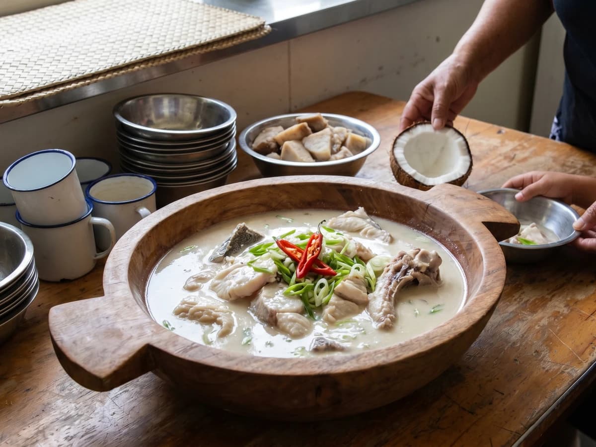 Sua Iʻa (Sāmoan Fish Soup with Coconut Cream) - Chef Makoa